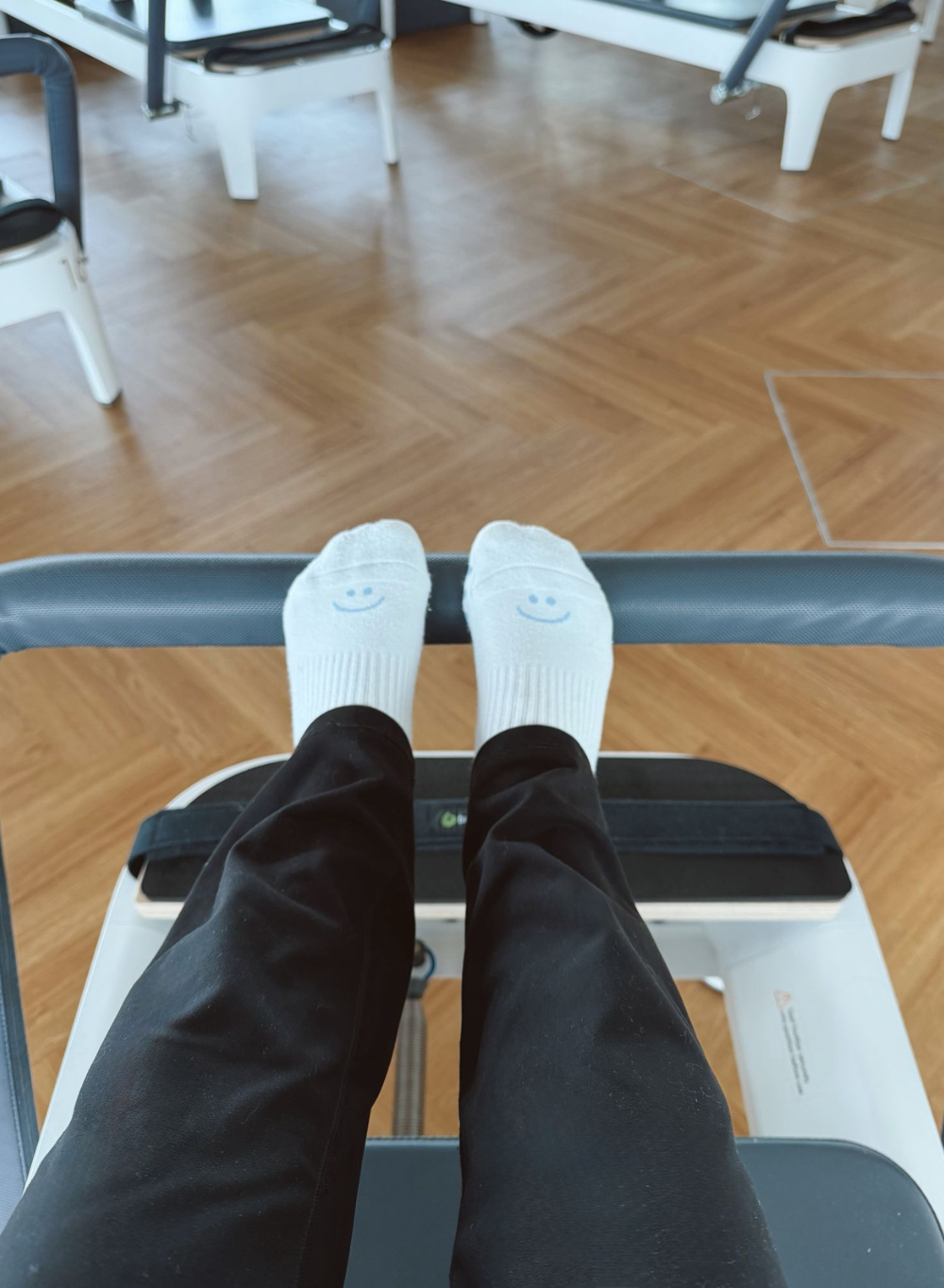 Grip Socks – Blue Design "Smiley"