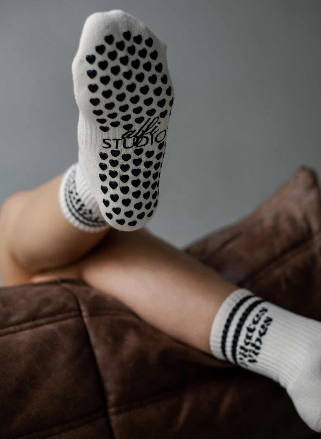 Silikon-Grip Sohle Alfi Studios Grip Socks Schwarz – rutschfest