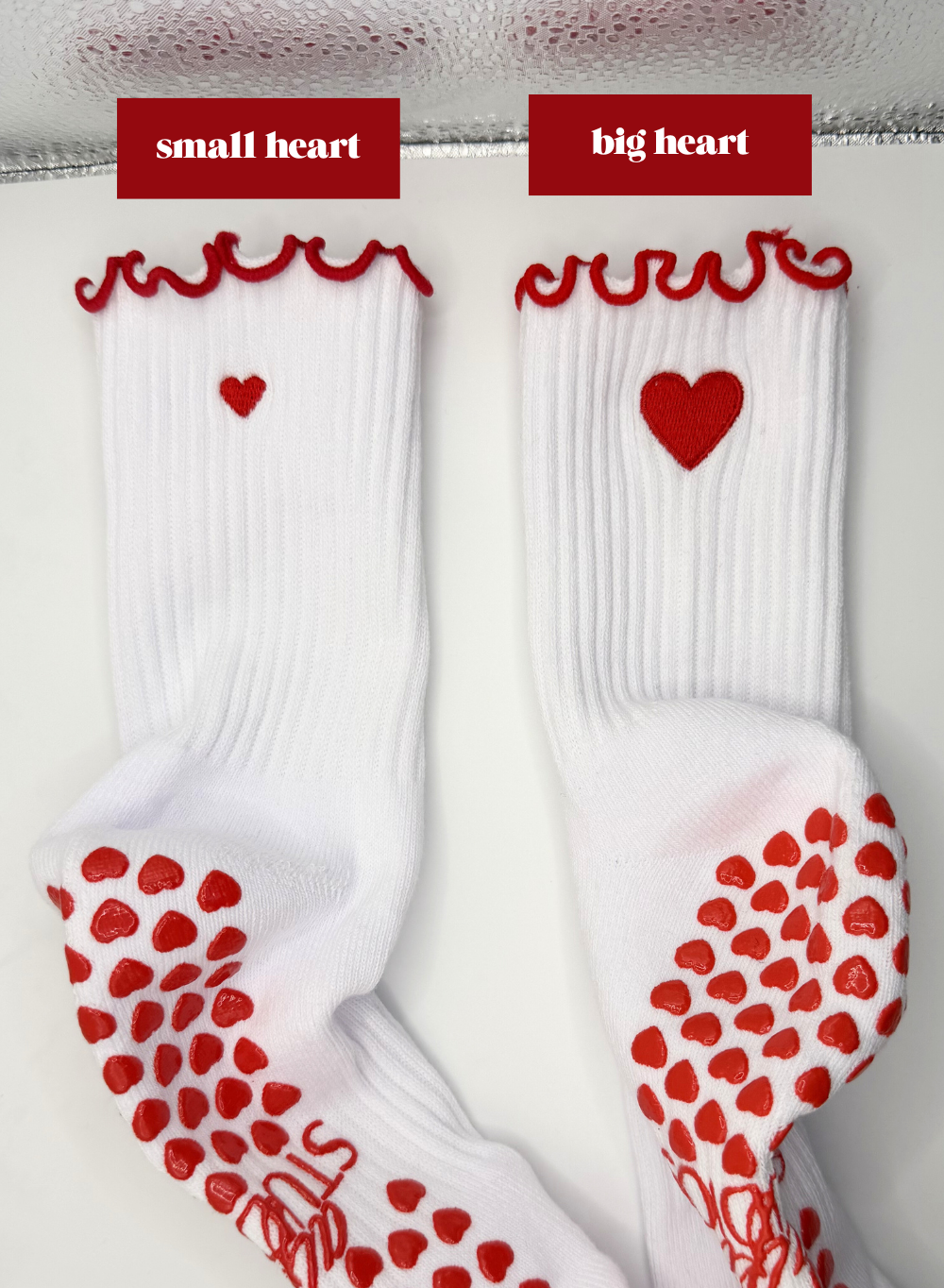 Grip Socks Baumwolle Smiley Pilates Socken Blau Lagree Noppen rutschfest Reformer Barre Yoga